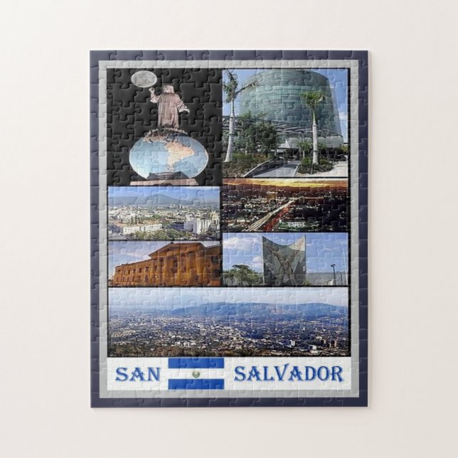 San Salvador - El Salvador - Mosaik - Puzzle (Vertikal)