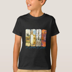 San Salvador El Salvador Reise Reise Pinselstrich T-Shirt