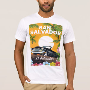 San Salvador, El Salvador Retro-Reiseplakat. T-Shirt