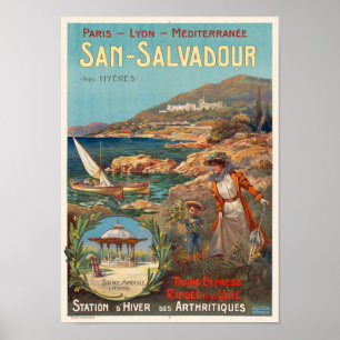 San Salvadour Frankreich Vintage Poster 1920