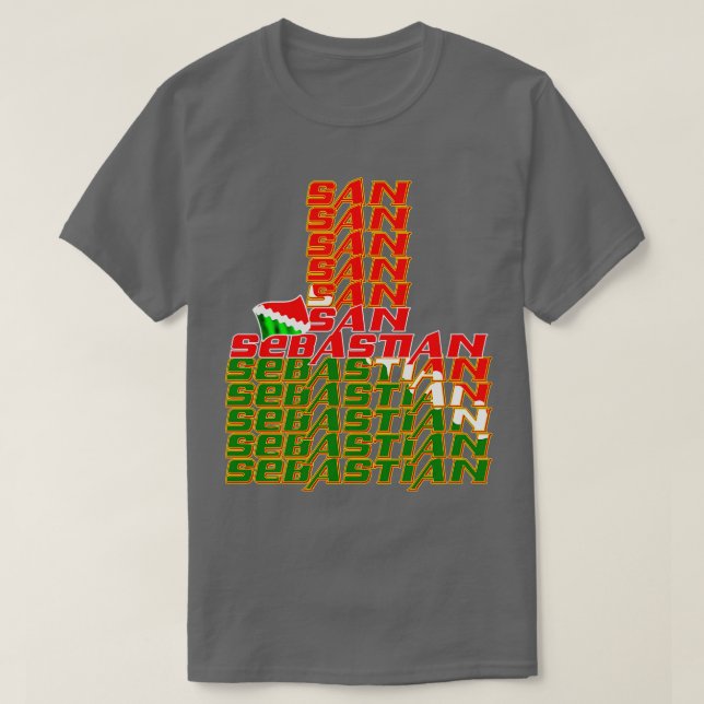San Sebastian Kaskade Text 2 T-Shirt (Design vorne)