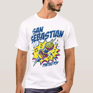 San Sebastian Pintxo Pop Musik Festival T-Shirt
