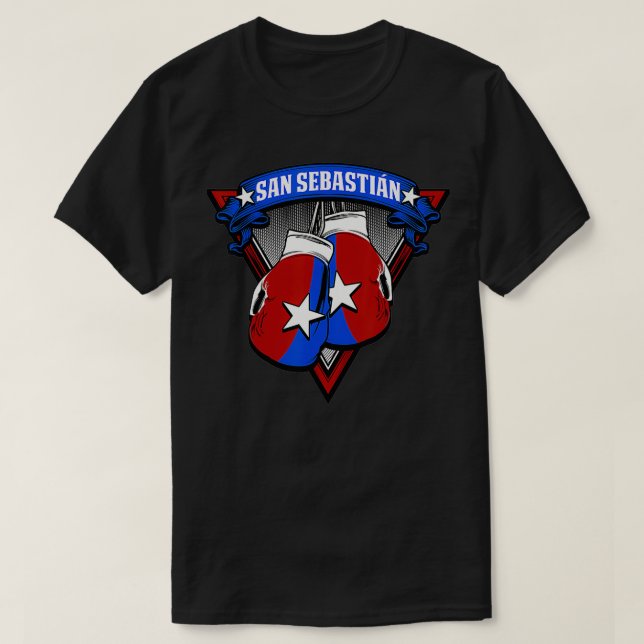 San Sebastian Puerto Rico Boing Gloves Puerto Rica T-Shirt (Design vorne)
