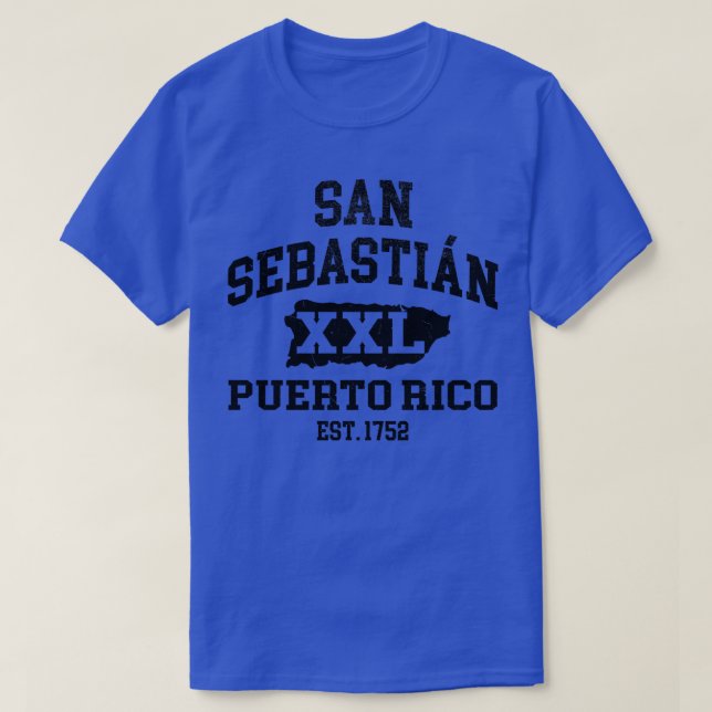 San Sebastian Puerto Rico XXL Athletisches Design T-Shirt (Design vorne)