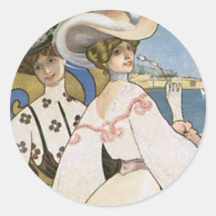 San Sebastian Runder Aufkleber