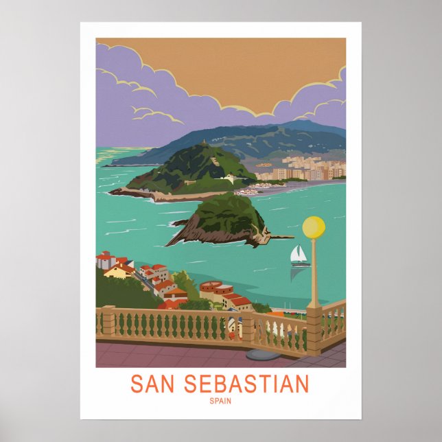 San Sebastian, Spain Poster (Vorne)