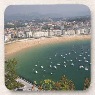 San Sebastian, Spanien. Die baskische Stadt San Getränkeuntersetzer