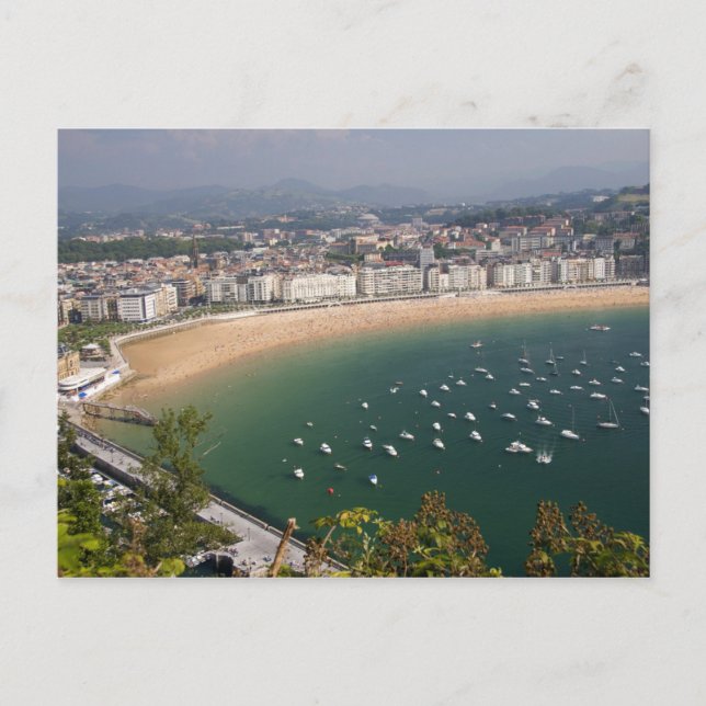San Sebastian, Spanien. Die baskische Stadt San Postkarte (Vorderseite)
