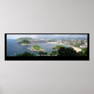 San Sebastian, Spanien Poster