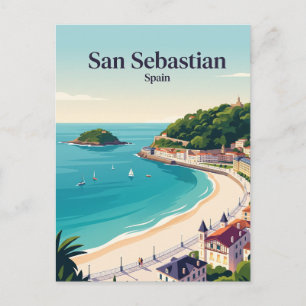 San Sebastian Spanien Postkarte