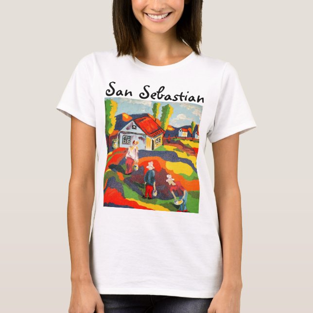 San Sebastian Spanien T-Shirt (Vorderseite)