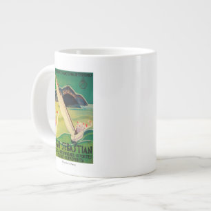 San Sebastian Vintage PosterEuropa Jumbo-Tasse