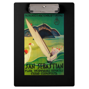 San Sebastian Vintage PosterEuropa Klemmbrett