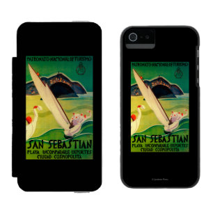 San Sebastián Vintages PosterEurope Incipio Watson™ iPhone 5 Geldbörsen Hülle