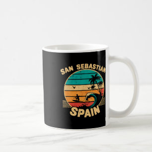 San Sestian Spanien Stadt Pionier Bei Surfwellen Kaffeetasse
