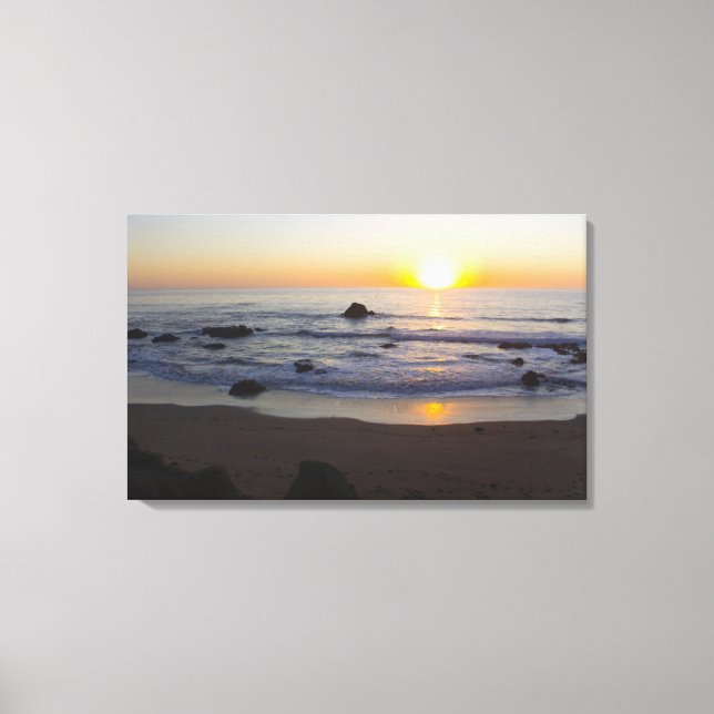 San Simeon Sunset 1 Leinwanddruck (Vorderseite)