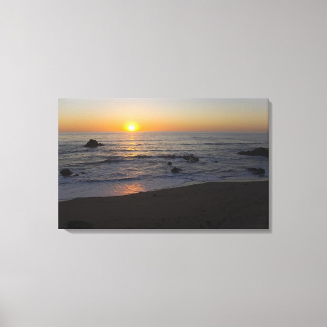 San Simeon Sunset 4 Leinwanddruck (Vorderseite)