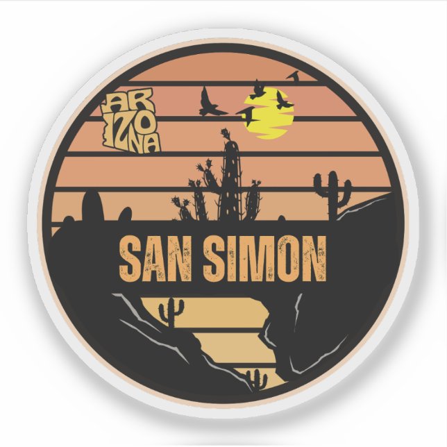 San Simon, Arizona Aufkleber (Vorderseite)