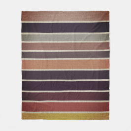 San Telmo Streifen Fleecedecke