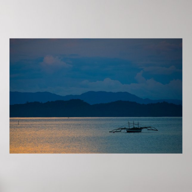 San Vicente Palawan Sunset Poster (Vorne)