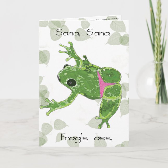 Sana Sana Colita de Rana Karte (Vorderseite)