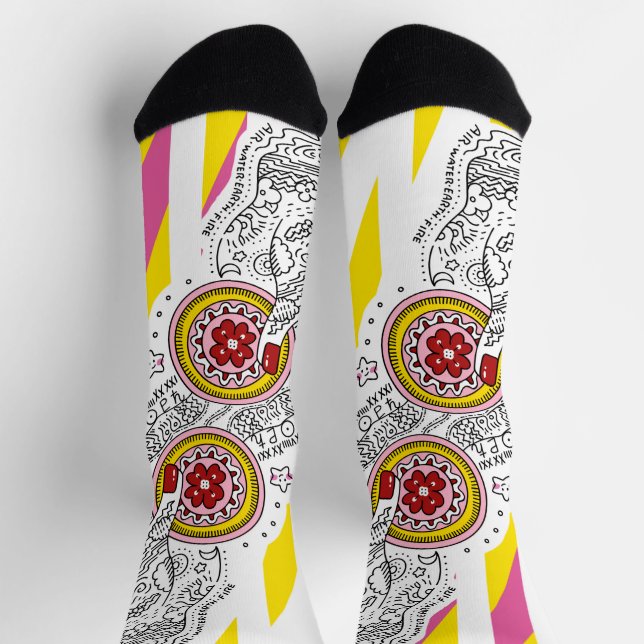 Sana Tarot -  Two of Pentacles Socken (Oben)