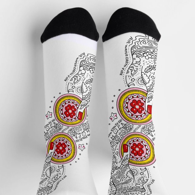 Sana Tarot - Two of Pentacles Socken (Oben)
