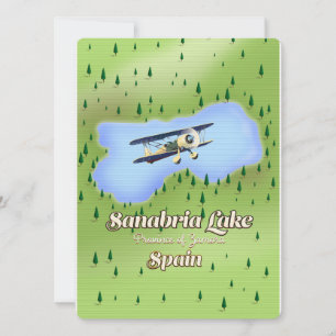 Sanabria-See Spanien Reise Karte.