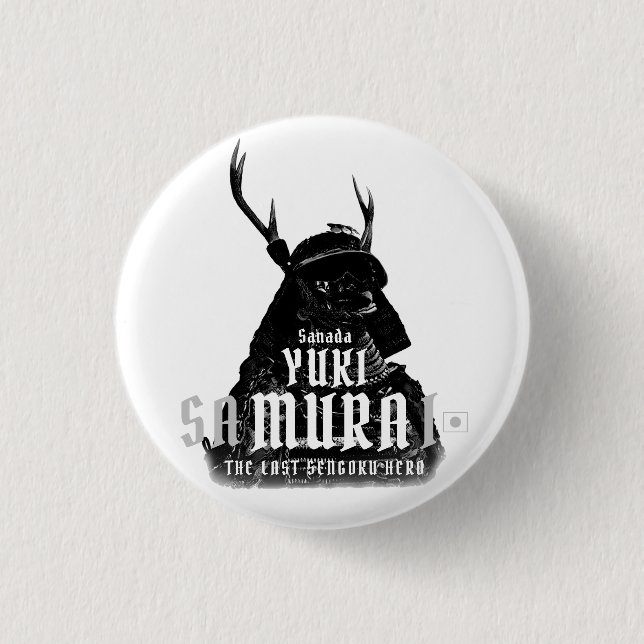 SANADA YUKIMURA (Dunkle Version) Button (Vorderseite)