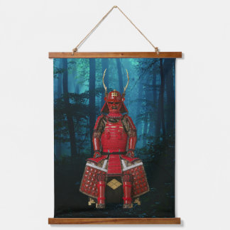 Sanada Yukimura Samurai Armor Wall Tapestry Wandteppich Mit Holzrahmen