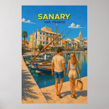 Sanary – Vintage Reiseplakat