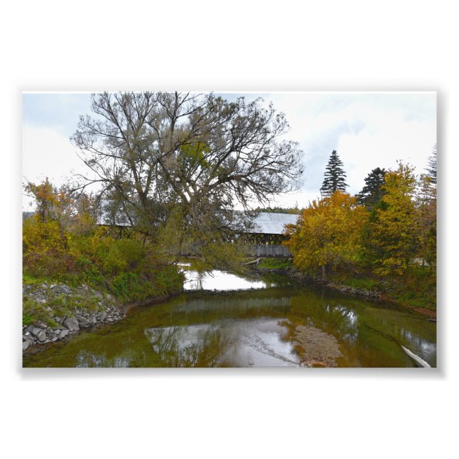 Sanborn Covered Bridge, Lyndon, Vermont Fotodruck (Vorne)