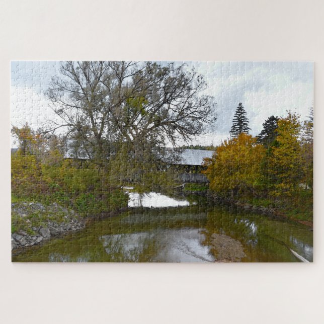 Sanborn Covered Bridge, Lyndon, Vermont Puzzle (Horizontal)