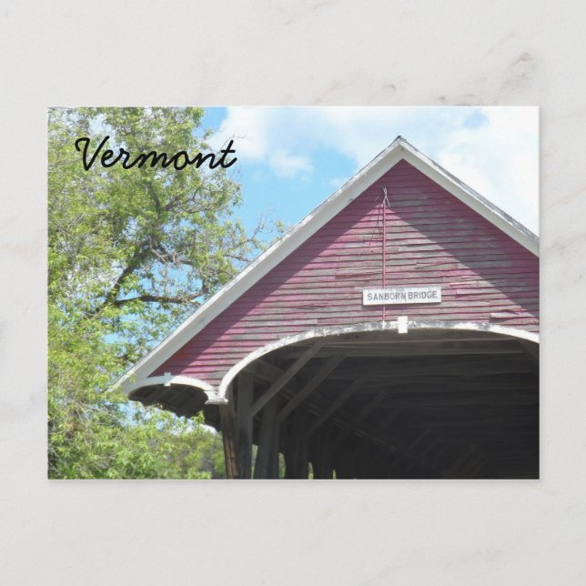 Sanborn Covered Bridge - Vermont Postkarte (Vorderseite)