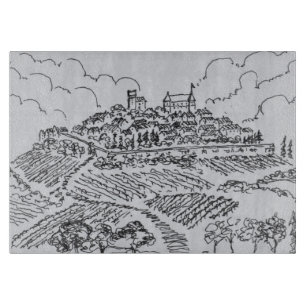 Sancerre-Weingüter Loire-Tal, Frankreich Schneidebrett