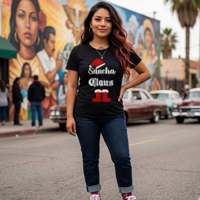Sancha Claus Funny Christmas Shirt (Sancha Claus Funny Christmas T-shirt)