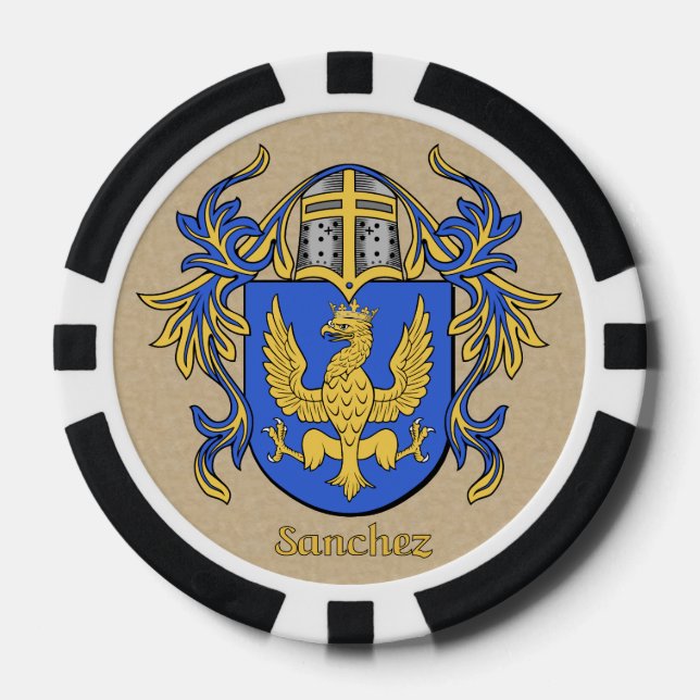 Sanchez Heraldic Arms Pokerchips (Vorderseite)