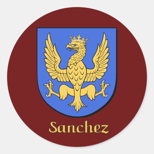 Sanchez Historische Schildkleber Runder Aufkleber (Vorderseite)