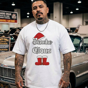 Sancho Claus Lustiges Weihnachten Feiertags T-Shir T-Shirt