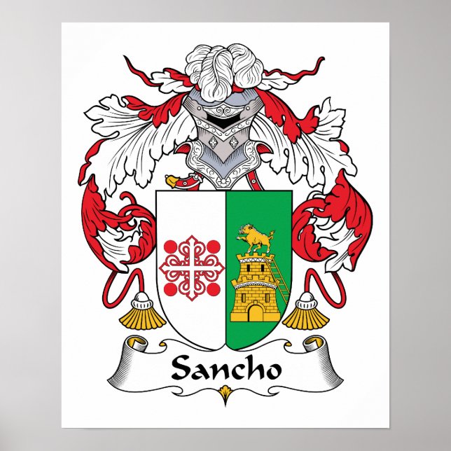 Sancho-Familienwappen Poster (Vorne)