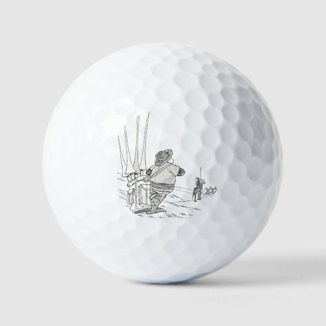 Sancho Panza, Don Quixotes Kaddie Golfball (Vorderseite)