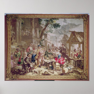 Sancho Panza und der Nut Seller Poster