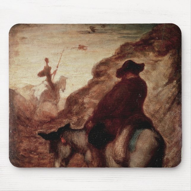 Sancho und Don Quichote, 19. Jahrhundert Mousepad (Vorne)