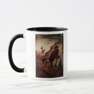 Sancho und Don Quichote, 19. Jahrhundert Tasse