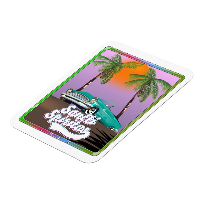 sancti spiritus Kuba Reiseplakat. Magnet (Linke Seite)