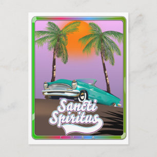 sancti spiritus Kuba Reiseplakat. Postkarte