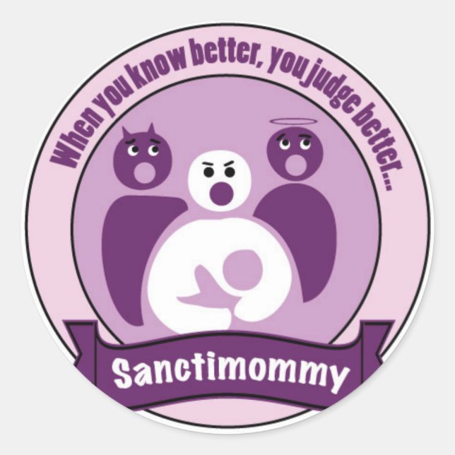 Sanctimommy Sticker (Vorderseite)