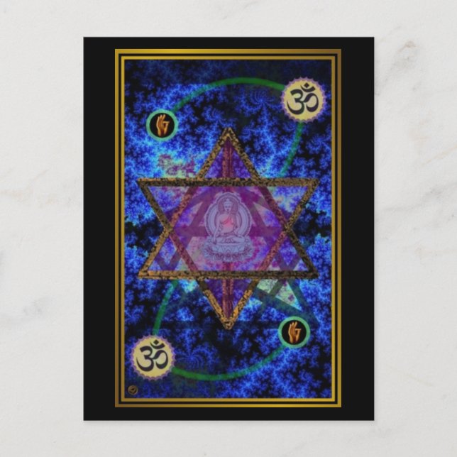 Sanctuary Om Postkarte (Vorderseite)