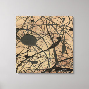 Sanctuary Pollock Inspirierte Abstrakte Leinwanddruck
