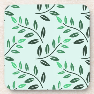 Sanctuary und Self-Love Spa Minimalist Green Leave Getränkeuntersetzer